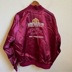 Vintage Las Vegas Westward Ho Casino Satin Bomber Jacket